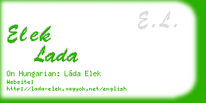 elek lada business card
