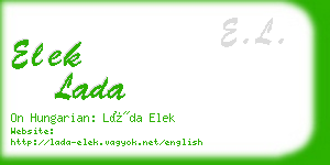 elek lada business card